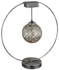 Globo 36618 - Napelemes lámpa LED/0,06W/1,2V ezüst IP44