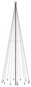 karácsonyfa cövekkel 732 hideg fehér LED-del 500 cm