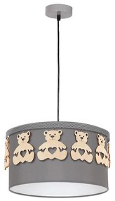 Gyerek csillár zsinóron BEAR 1xE27/60W/230V
