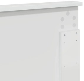 Fejtámla fejtámlával Fényes Fehér 160 cm Faanyag