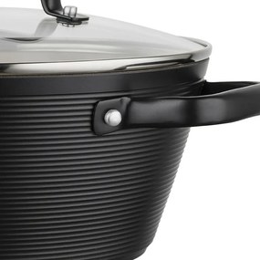 Florina Carina Black alumínium pot 5,2 l, 28 cm, 28 cm átmérőjű