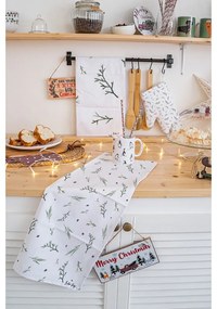 Pamut konyharuha szett karácsonyi mintával, 2 db-os 50x70 cm Delicate Green – Butter Kings