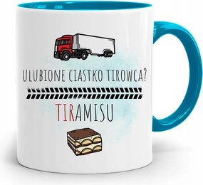 Kamionsofőrnek Tira Bögre Kék Ajándék fényképes nyomattal