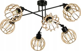 Mennyezeti lámpa csillár állítható Loft fa 6