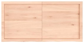 kezeletlen tömör tölgyfa fali polc 120x60x(2-4) cm