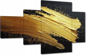 Vászonkép 130x80 Arany csillogás ecsettel