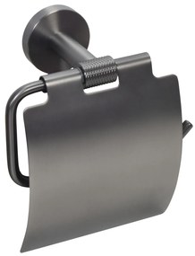 BISK Erga Skala, toalettpapír tartó fedővel, grafit, ERG-08384