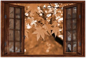 Poszterek 120x80 Szépia Őszi levelek