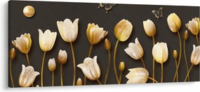 Kép - Tulipánok - absztrakt (120x50 cm)