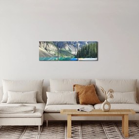 Kép - Moraine Lake (órával) (90x30 cm)