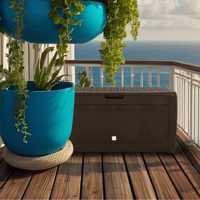 RATO tárolódoboz, 310L, 119x48x60 cm, barna Prosperplast