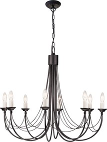 Elstead klasszikus csillár carisbrooke fekete elscb8-black