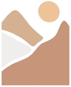 Poszter 29x41 cm Mountains – Veronika Boulová