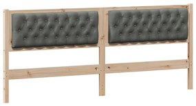 Fejtámla Egyéb barna és sötétszürke 200 cm Tömör fenyőfa