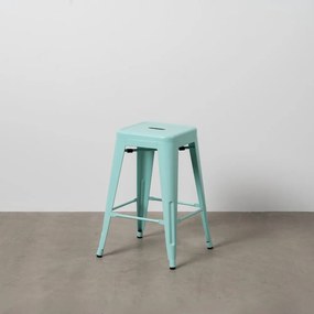 Türkiz fém bárszék szett 2 db-os (ülésmagasság 61 cm) – Ixia
