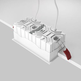DL043-02-15W3K-D-SQ-W Alfa LED Alumínium Süllyesztett Lámpa Fehér Színű LED 30 W 3000 Kelvin 2250 Lumen IP20