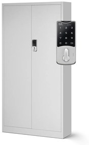 Fém iratszekrény DANIEL, 900 x 1850 x 400 mm, szürke