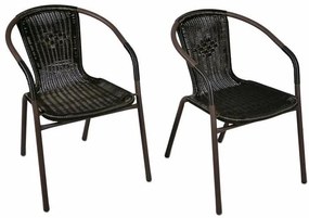 GARTHEN Kerti rattan bútor készlet BISTRO Barna