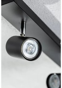 Lámpa Mennyezeti lámpatest VENETO, IP20, max. 20W, 5 x GU10, kör, fekete