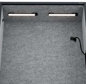 Sally 1150mm korpus Antracytowy - siedzisko Szary