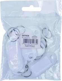 Kulcscímke, 50x20 cm, 10 db, OFFICE PRODUCTS, fehér (D1521214)