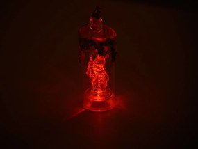 LED oszlopgyertya SANTA 16 cm átlátszó - több kialakítás