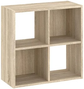 Könyvespolc 4 Rekeszes Tölgy Színben CATCHY 61,5 cm