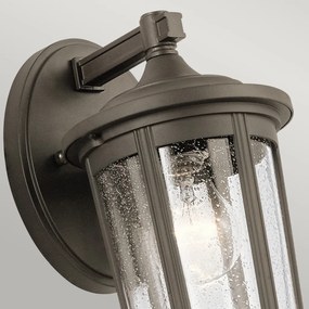 ELSTEAD QN-FAIRFIELD-M-OZ FAIRFIELD Klasszikus Kültéri Fali Lámpa Átlátszó, Eves Bronz E27 IP44