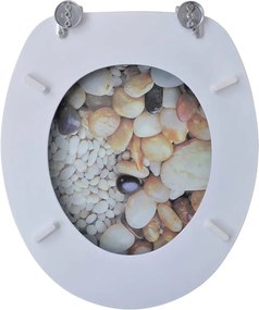 2 db kavicsmintás MDF WC ülőke