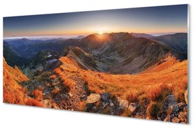 Akrilkép Mountain naplemente 120x60 cm