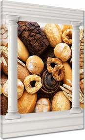 Vászonkép 50x70 Kenyér mix