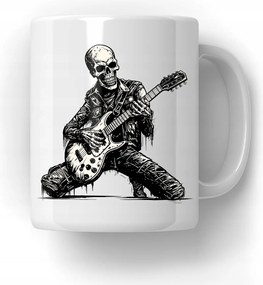 Bögre Csontváz Gitár Ajándék Zenerajongóknak 18-99 Ajándék