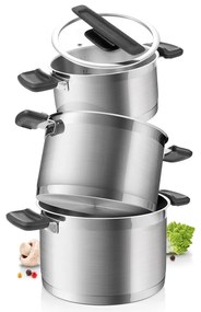 Rozsdamentes acél edény készlet 6 db-os Compact – Tescoma