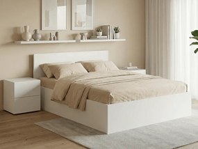 SOFIA ágy 160 x 200 cm, fehér Ágyrács: Lamellás ágyrács, Matrac: Deluxe 10 cm matrac