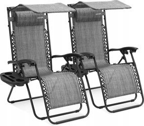 Kerti Székek Összecsukható Terasz Kemping Szett 2 Db