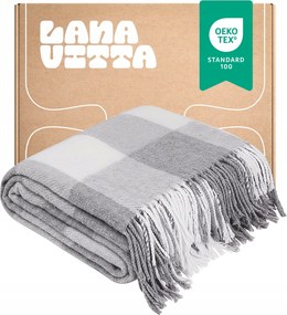 Gamma félgyapjú takaró ágytakaró pléd szürke 130×180 cm