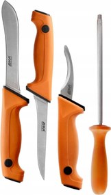 Svéd hentes kés készlet Eka Butcher Set 57-59 Hrc élező