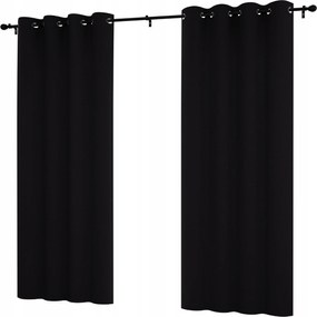 Kész függöny 145x220 karikákkal, sima matt függöny nappaliba