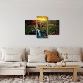 Egy ház képe egy mesebeli tájban (90x60 cm)