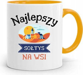 Sárga Bögre Vidéken A Legjobb Ajándék fényképes nyomtatással