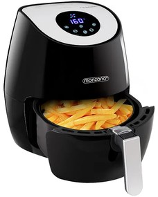 monzana® Forró levegős sütő FRYER 1 fekete - 9 az 1-ben érintőképernyővel 1485 W 3,6 l