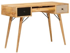 vidaXL Íróasztal fiókkal Barna 110 x 55 x 76 cm Tömör Mangófát