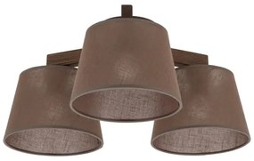 Brilagi - Felületre szerelt mennyezeti csillár LATTE 3xE27/15W/230V fenyő/barna