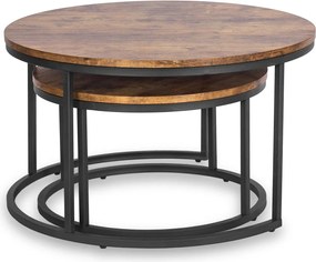 Dohányzóasztal szett FIGO MAX rusztikus tölgy