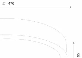 Brilagi - LED mennyezeti lámpa CARVALHO SLIM 3xE27/60W/230V dió, 47 cm átm.