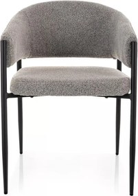 Akita étkezőszék szürke/fekete