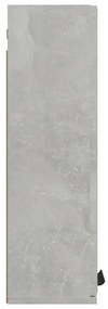 betonszürke tükrös fürdőszobaszekrény 64 x 20 x 67 cm