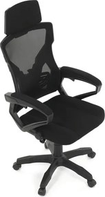 Irodai szék, magasságában állítható, fekete szövet, KA-R223 BK
