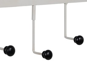 Fehér fém fali fogas Home – Ixia