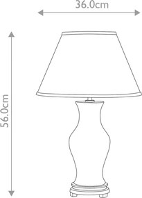 Elstead Lighting Oxblood DL-MAJIN-SMALL-TL-OXB Asztali lámpa 1x60 W/E27